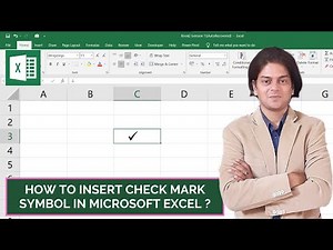 How to insert check mark symbol in Microsoft excel?
