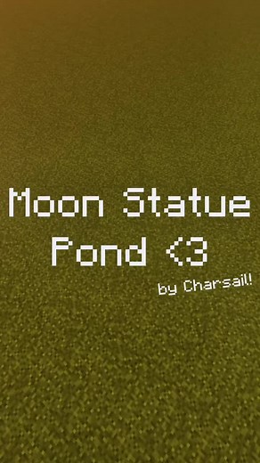 Moon Statue Pond in Minecraft Build Ideas