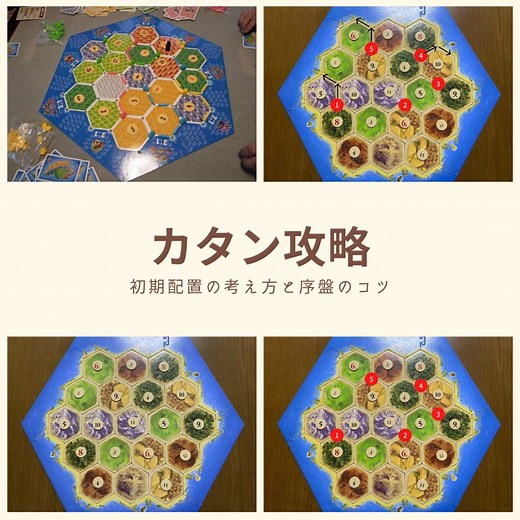 カタン攻略：初期配置の考え方と序盤のコツ【初心者脱却～中級者の戦略】