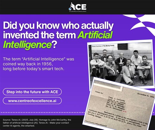 🧠 AI isn’t new — it started almost 70 years ago! In 1956, John McCarthy, the “father of AI” and inventor of LISP, asked a daring question: Could machines think like humans? He gathered researchers at Dartmouth College to brainstorm, experiment, and turn AI from science fiction into a real field of study. That small conference laid the foundation for the AI that now powers chatbots, recommendation engines, and smart tools in our everyday lives. What was once a bold experiment is now part of how 