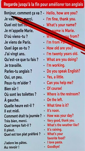 🇫🇷 French ➜ English 🇺🇸 📚 Learn vocabulary, phrases & grammar 🎯 Improve your English every day ✨ New lessons daily #LearnEnglish #EnglishFromFrench #FrenchToEnglish #EnglishLessons #SpeakEnglish #EnglishVocabulary #EnglishGrammar #DailyEnglish #LearnEnglishDaily #EnglishTips #ApprendreAnglais #AnglaisFacile #ParlerAnglais #VocabulaireAnglais #CoursAnglais #FrancaisVersAnglais #EnglishSansPeur