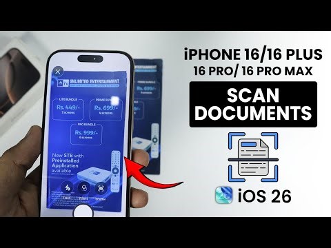 [iOS 26] iPhone 16 / 16 Pro Max: How to Scan Documents without App