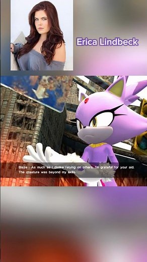 Blaze The Cat Voice Comparison Erica Schroeder Laura Bailey Erica Lindbeck #blaze #sonicthehedgehog