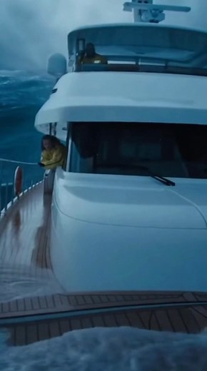 79K views · 416 reactions | #fblifestyle A sleek white yacht battles through a violent ocean storm | Love Sailing | Facebook