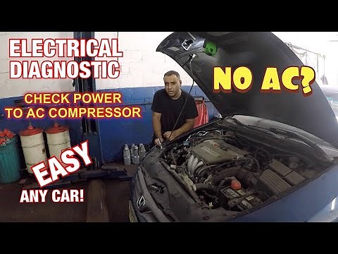 How to Electrical Test AC COMPRESSOR power on any Honda Toyota Acura or and other car