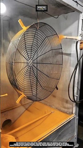 Powder Coating using Electrostatic Spray Gun | best for Metal Surface Finishing #tool