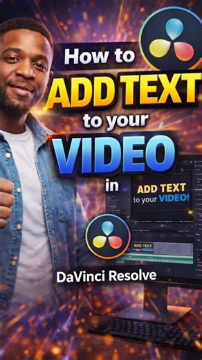 How To Add Text To Your Video In Da Vinci Resolve Like a Pro 😎 #davinci #editing #producer #adobe