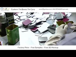 How Custom Tin Boxes And Tin Cans Are Made: Automatic Custom Tin Box Production Process