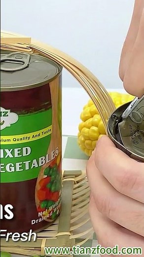 "Tasty and Nutritious: Canned Mixed Vegetables! 🥕🌽🥦"