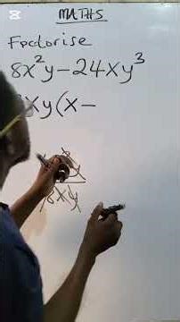 Factorisation with common factors #education