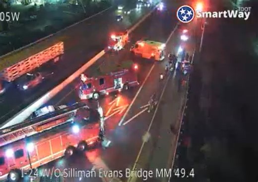 Interstate reopens after multi-vehicle crash in downtown Nashville