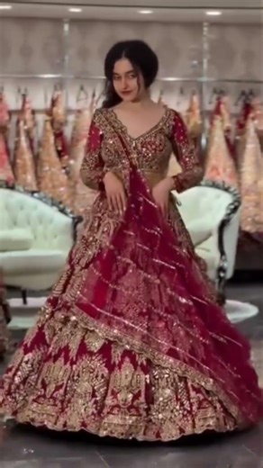 Bridal lehenga in Chandni Chowk Delhi #designers #wedding #gowns #lehenga #bridal #fashion #love#fyp
