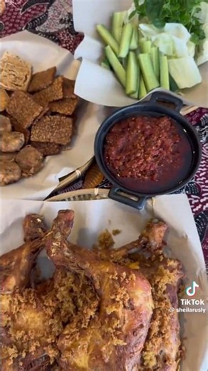 Shiela Rusly masak nasi ayam penyet
