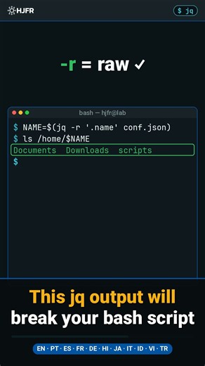 This jq output will break your bash script 💀 #linux #shorts