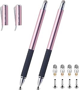 Universal Stylus Disc Replacement Fine Tips for All Touch Screens, 2 in 1
