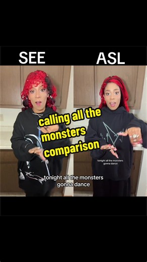 Calling All The Monsters ASL vs SEE comparison
