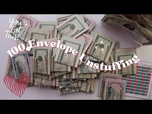 Unstuffing 100 Envelope Challenge!!