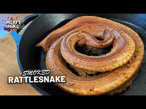 Smoked RATTLESNAKE Stuffed with RABBIT and HOT SAUSAGE