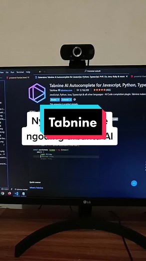 ngoding dibantu AI #ngoding #vscode #tabnine #webdev