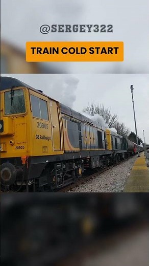 Train DIESEL COLD START 😯😯