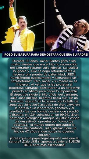 ¡La botella de basura que destapó el gran secreto de Julio Iglesias! 🧬