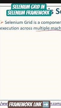 Selenium Grid | Selenium framework development from scratch