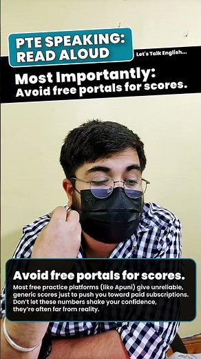 PTE Speaking Read Aloud: Don’t Rely on Free Portals for Scores
