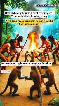 How did early humans hunt monkeys? True prehistoric hunting story #earlyhumans