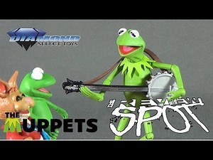 Toy Spot - Diamond Select The Muppets Kermit the Frog with Robin and Bean