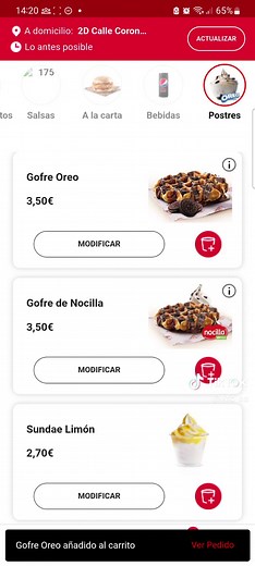 Cómo hacer un pedido de KFC a domicilio en España