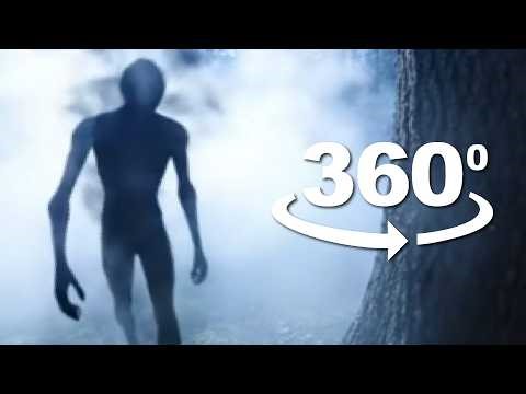 Alien in Woods 360° | VR | HUGE Alien Shadow Watching You
