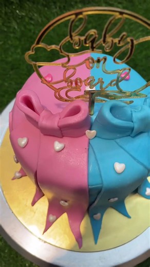 Boy/ girl gender predication cake design #youtubeshortsviral#trending