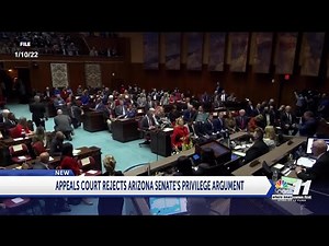 APPEALS COURT REJECTS AZ SENATE PRIVILEGE ARGUMENT