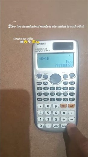 #How two hexadecimal numbers are added to each other. .#calculationtricks #calculatorhacks