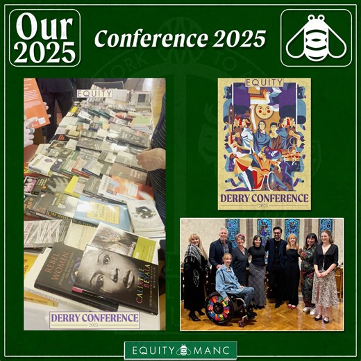 Conference 2025 was a pivotal moment of the year for our union. Our branch had 7 members there representing us and the NW motion passed unanimously. - Music: Harmony Musician: @iksonmusic | Equity Manchester | Facebook