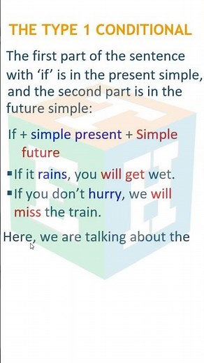 Type 1 Conditional Sentences in English