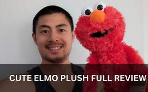 Watch Full close up and review of elmo stuffed plush for toddlers on Amazon Live