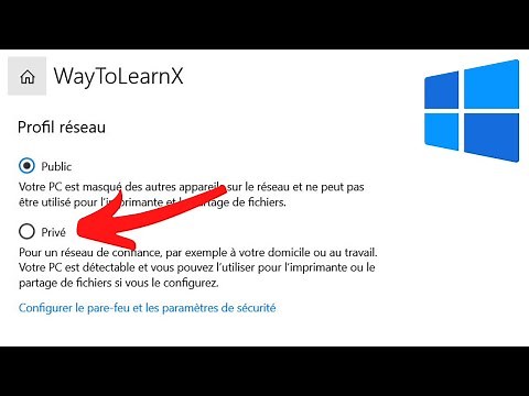 Changer Connexion Public en Prive dans Windows 10