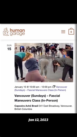 🌀 Throwback to Jan 12, 2023 — The Real Ones Know. Human Garage Fascial Maneuvers were born in Vancouver. From park beginnings in 2020 to now. I’ve been on this fascia journey since September 2020. In December 2022, I officially became the anchor of Human Garage Vancouver, leading the longest-running Fascial Maneuvers classes on the planet. 🌎 This isn’t performance. This is embodiment. No fluff, just fascia. 🧬 I live what I teach. People are helping themselves. Come feel it for yourself — in y