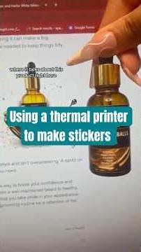 Using a thermal printer to make stickers #ayanahhanaya ￼