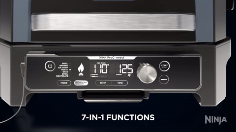 NINJA Woodfire Steel Rib Rack, Compatible with our Grill Series XSKRACKXL