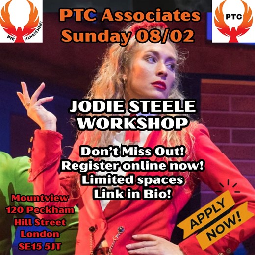 PTC Management on Instagram: "We have a few spaces to fill at our @ptc_associates Day on February 8th! These are open to anyone, aged 6-19, and the link to register is in our Bio! Please do message with any queries Jodie is an old friend to us here at PTC and loves coming to work with our clients and students! She is just flying back from America where she reprised the role of Heather Chandler! Jodie embodies all that we believe in here at PTC: hard work, self-analysis, taking feedback & working