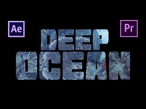 TRANSPARENT movie TITLE, INTRO or TEXT tutorial for after effects and premiere pro