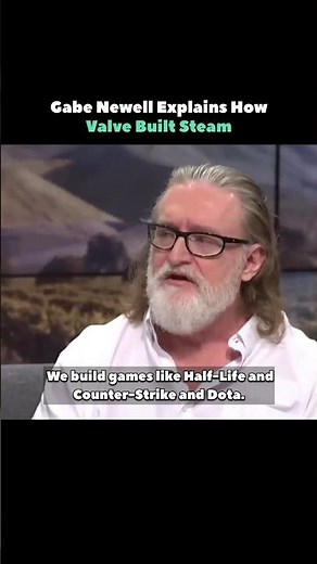 Gabe Newell Explains How Valve Built Steam #shorts #linux #steam #valve #programming