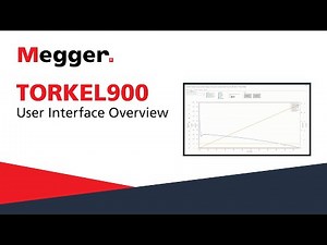 Megger TORKEL900: User Interface Overview