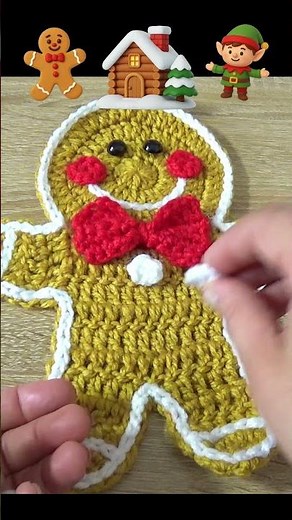 Galleta de Jengibre a crochet fácil de tejer