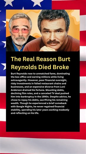 The Real Reason Burt Reynolds Died Broke #shorts