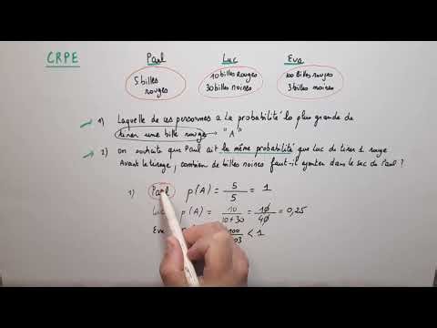 CRPE Maths : comparaison de probabilités et résolution d’équation pas à pas
