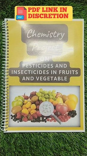 Chemistry Project On Pesticides and Insecticides in Fruits and Vegetables || #diy #project #class12