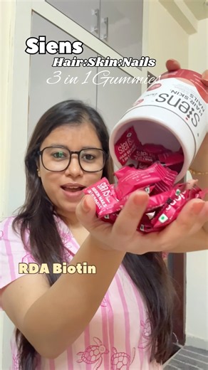 3 in 1 Hair , Skin & Nails Gummies || Biotin Gummies Benefits || #glowingskintips